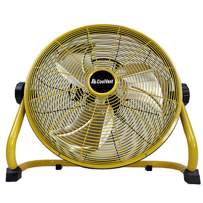 Ventilatore industriale della ricarica di CC fan portatile giallo/nero di 12inch del pavimento di condizione