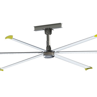 Ventilatore da soffitto industriale di KCoolVent HB-A2500 HVLS grande per grande spazio, motore del cambio 0.75kW, pale del ventilatore della lega di alluminio