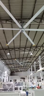 Ventilatore da soffitto industriale di KCoolVent HB-A2500 HVLS grande per grande spazio, motore del cambio 0.75kW, pale del ventilatore della lega di alluminio